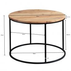 Konferenční stolek Aden, 60 cm, akát - 4