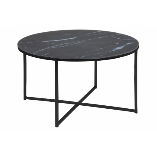 Konferenční stolek Alisma, 80 cm, černá - 1