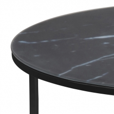 Konferenční stolek Alisma, 80 cm, černá - 5