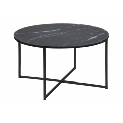 Konferenční stolek Alisma, 80 cm, černá