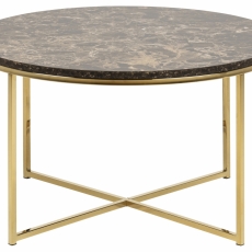 Konferenční stolek Alisma, 80 cm, hnědá - 2