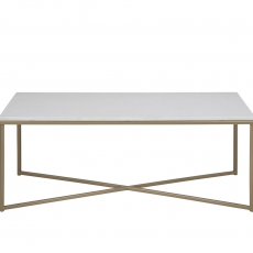 Konferenční stolek Alma s mramorovou deskou, 120 cm - 3