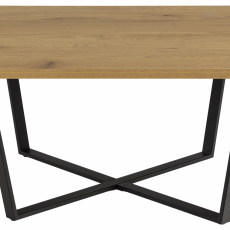 Konferenční stolek Amble, 75 cm, černá / dub - 7