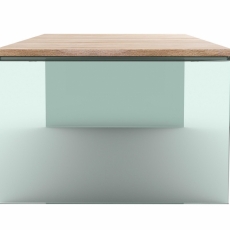 Konferenční stolek Anes, 120 cm, dub / sklo - 4