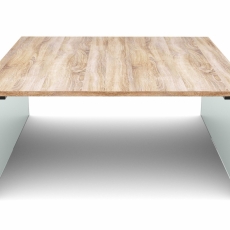 Konferenční stolek Anes, 90 cm, dub / sklo - 3