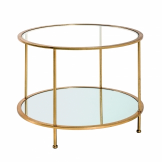 Konferenční stolek Anite, 45 cm, zlatá