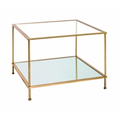 Konferenční stolek Anite, 60 cm, zlatá