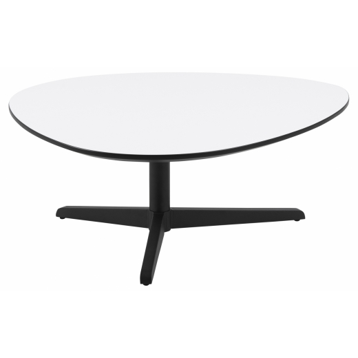 Konferenční stolek Baddy, 84 cm, bílá / černá - 1