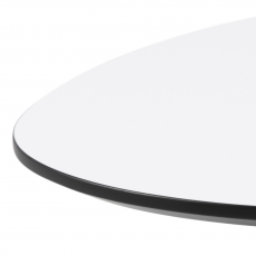 Konferenční stolek Baddy, 84 cm, bílá / černá - 3