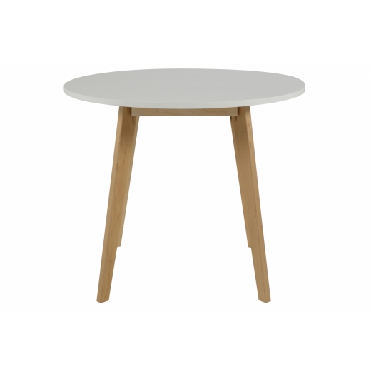 Konferenční stolek Baden, 90 cm, bříza / bílá - 1