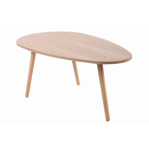 Konferenční stolek Barnie, 90 cm, přírodní dřevo - 1