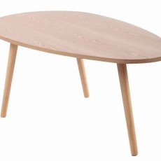 Konferenční stolek Barnie, 90 cm, přírodní dřevo - 1