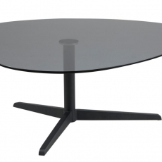 Konferenční stolek Barnsley, 103 cm, kouřové sklo - 2