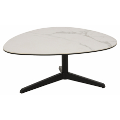 Konferenční stolek Barnsley, 84 cm, bílá