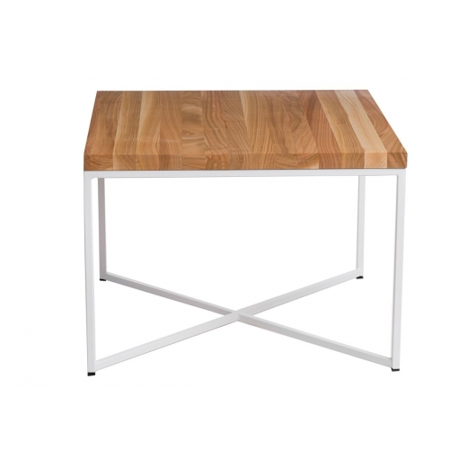Konferenční stolek Besk, 100 cm, třešeň/bílá - 1