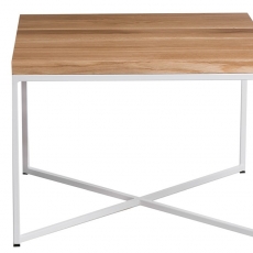 Konferenční stolek Besk, 45 cm, dub/bílá - 1