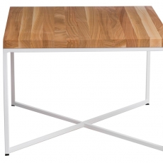 Konferenční stolek Besk, 45 cm, třešeň/bílá - 1