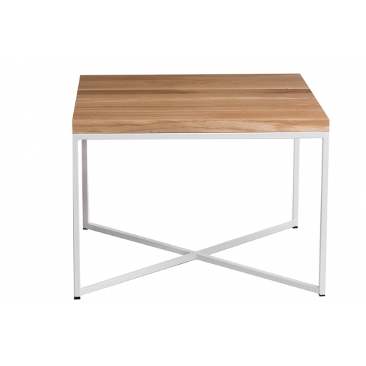 Konferenční stolek Besk, 60 cm, dub/bílá - 1