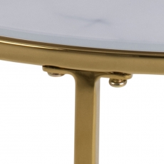 Konferenční stolek Bolton, 50 cm, bílá  - 5