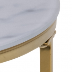 Konferenční stolek Bolton, 50 cm, bílá  - 7