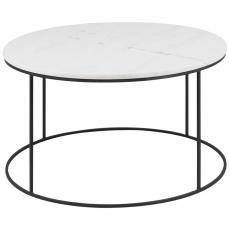 Konferenční stolek Bolton, 80 cm, bílá - 3