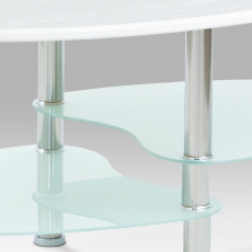 Konferenční stolek Boris, 90 cm, mléčné sklo - 3