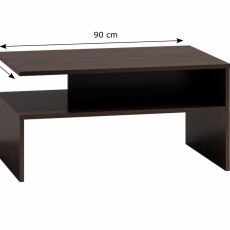 Konferenční stolek Boston, 90 cm, tmavě hnědá - 3