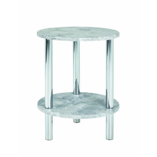 Konferenční stolek Brant, 47 cm, beton / chrom - 1