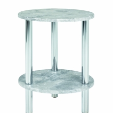 Konferenční stolek Brant, 47 cm, beton / chrom - 1