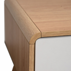 Konferenční stolek Caitlin, 100 cm, přírodní / bílá - 5