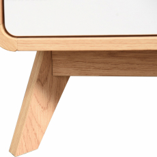 Konferenční stolek Caitlin, 100 cm, přírodní / bílá - 6