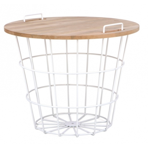 Konferenční stolek Cala, 59 cm, bílá - 1