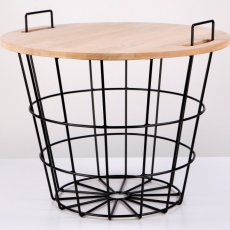 Konferenční stolek Cala, 59 cm, černá - 1