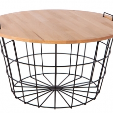 Konferenční stolek Cala, 72 cm, černá - 1