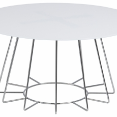 Konferenční stolek Casia, 80 cm, bílá - 1