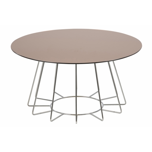Konferenční stolek Casia, 80 cm, stříbrná - 1