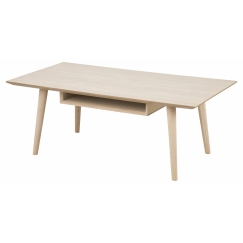 Konferenční stolek Century, 115 cm, bílý dub