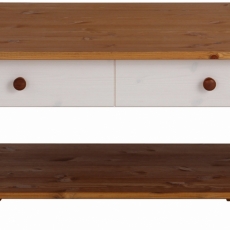 Konferenční stolek Chico, 100 cm, bílá / borovice - 4