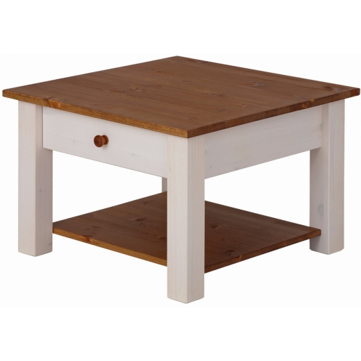 Konferenční stolek Chico, 60 cm, bílá / borovice - 1