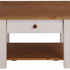 Konferenční stolek Chico, 60 cm, bílá / borovice - 4