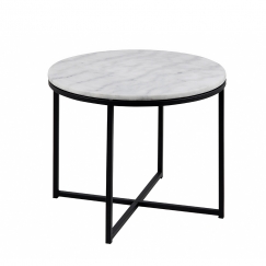 Konferenční stolek Claire kulatý, 55 cm, mramor