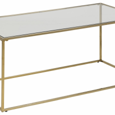 Konferenční stolek Crawley, 100 cm, zlatá - 1