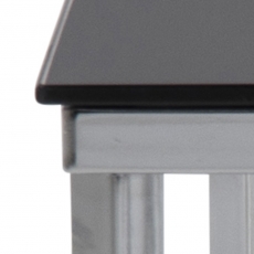 Konferenční stolek Cross, 50 cm, černá - 4