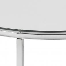 Konferenční stolek Cross, 55 cm, čirá - 3