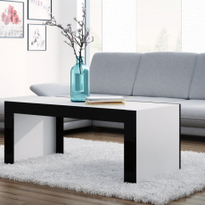 Konferenční stolek Deko, 120 cm, bílá / černá lesk - 2