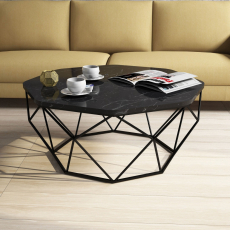 Konferenční stolek Diamond, 90 cm, černá - 2