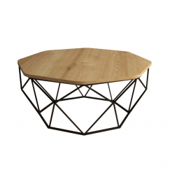 Konferenční stolek Diamond, 90 cm, dub