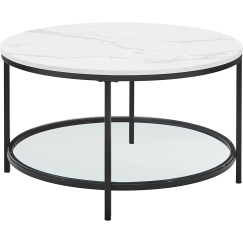 Konferenční stolek Dian, 80 cm, bílá