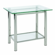 Konferenční stolek Embu, 58 cm, čiré sklo - 1