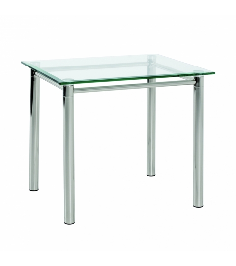 Konferenční stolek Embu, 60 cm, čiré sklo